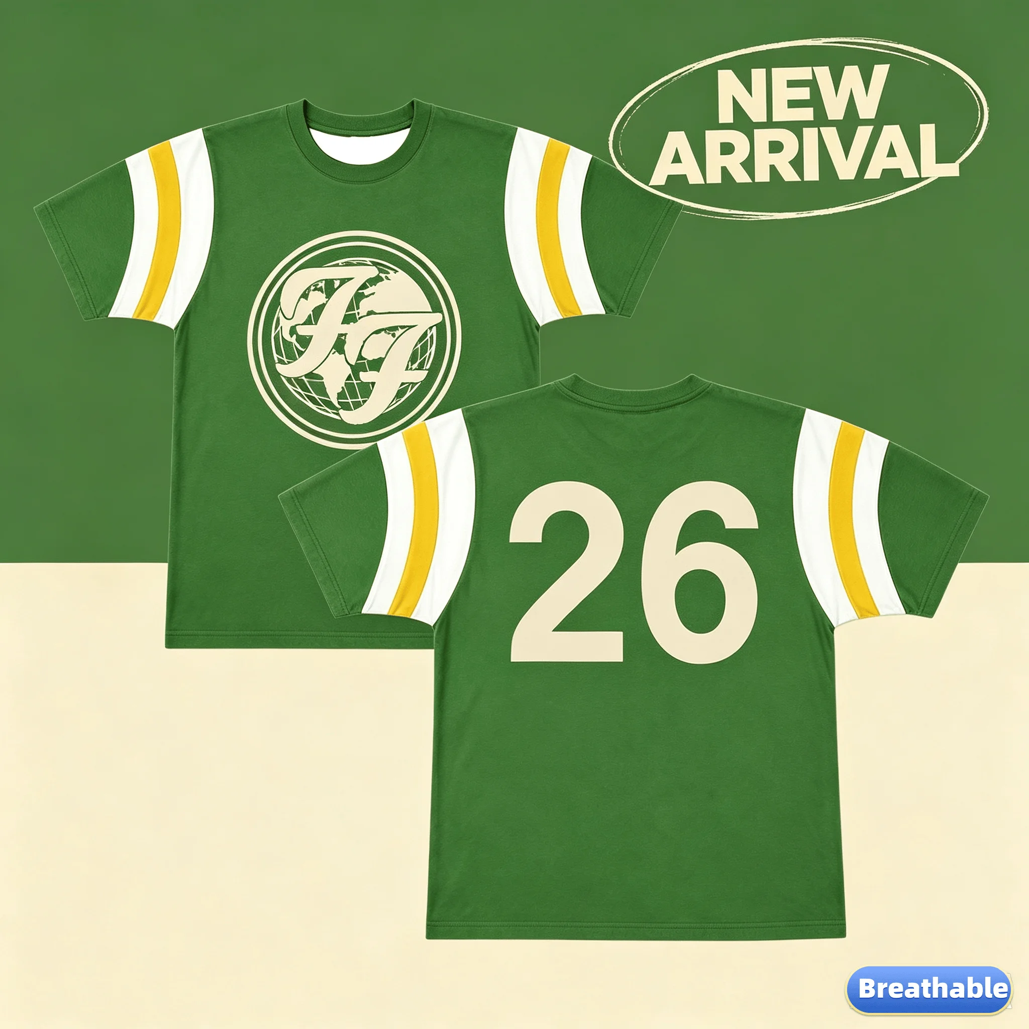 Foo Fighters Take Cover Tour 2026 FF Circle Jersey for Men Women Quick Dry Breathable Y2k Fan Sports Casual Short Sleeve T-shirt