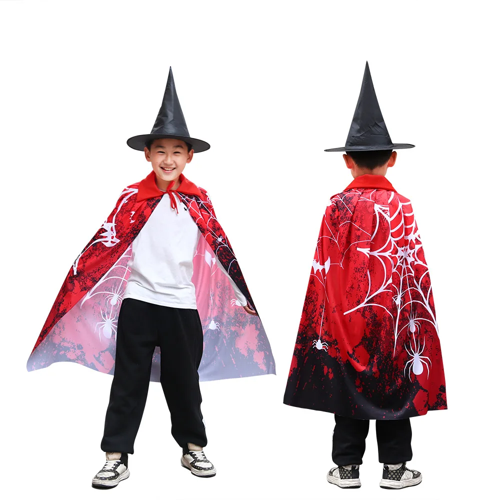 Halloween Cape Set Kids Day Party Prom Dress Up Cosplay Cape Kostuum 2 Stuks