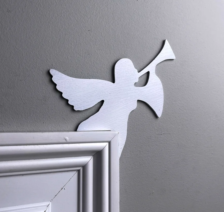 Christmas Angel Decor Angel Door Corner Sign Christmas Wall Art Decor Best Christmas Gift Present