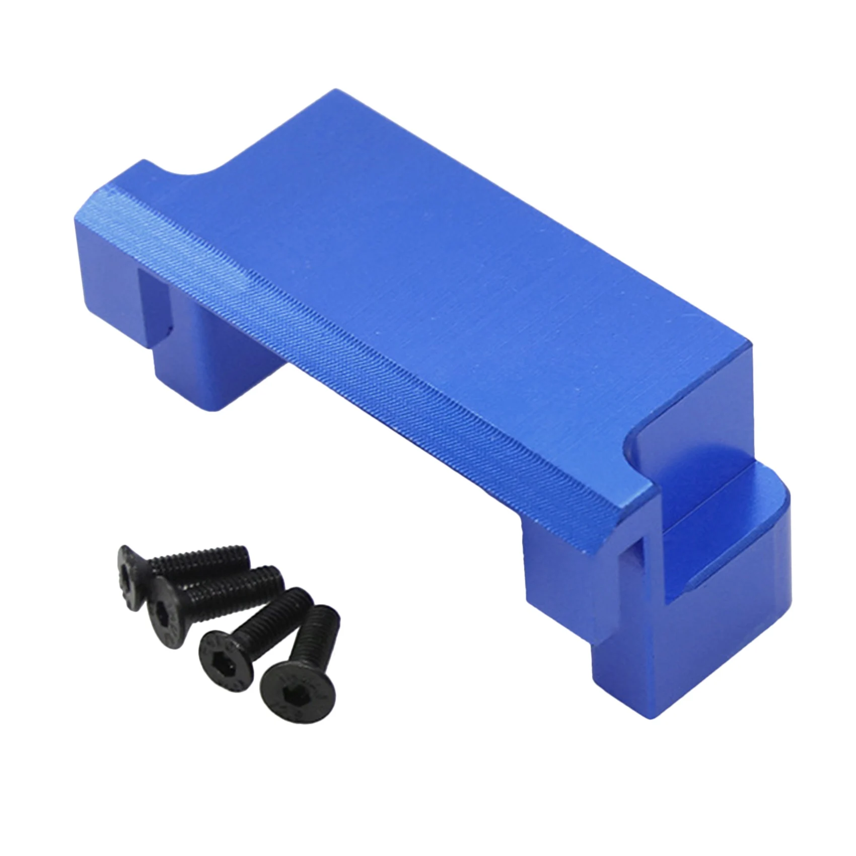 Metalowe gniazdo mocowania serwomechanizmu kierowniczego Stałe gniazdo dla 104001   1/10 RC Car Upgrade Parts Blue