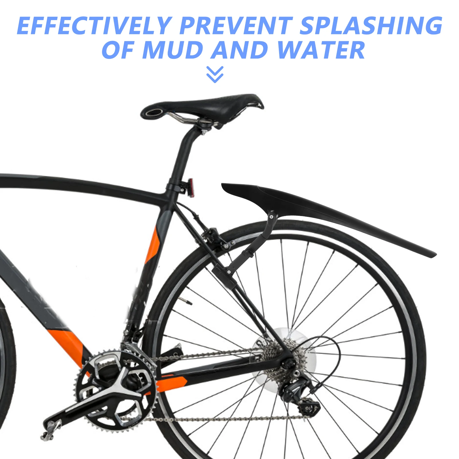 

Universal Bicycle Mudguard Set Mountain Bike Front Rear Mud Flap Adjustable Splash Guard For Cycling Tire Protection Road Bike