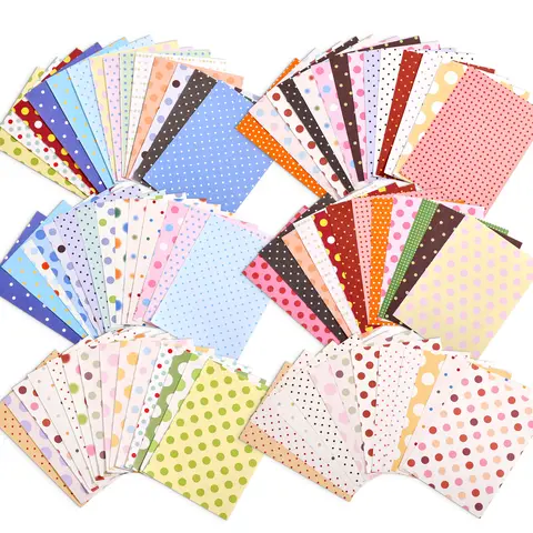 100 Sheets Polka‑Dot Material Paper, Colorful Wave Point Decorative Craft Paper, Tearable Scrapbook Journal Paper for Decoration