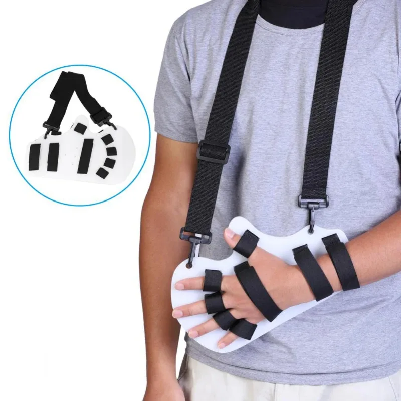 Posture Corrector Finger Orthotics Fingerboard with Sling Stroke Hand Splint Training Support Finger Correction Posture Protect