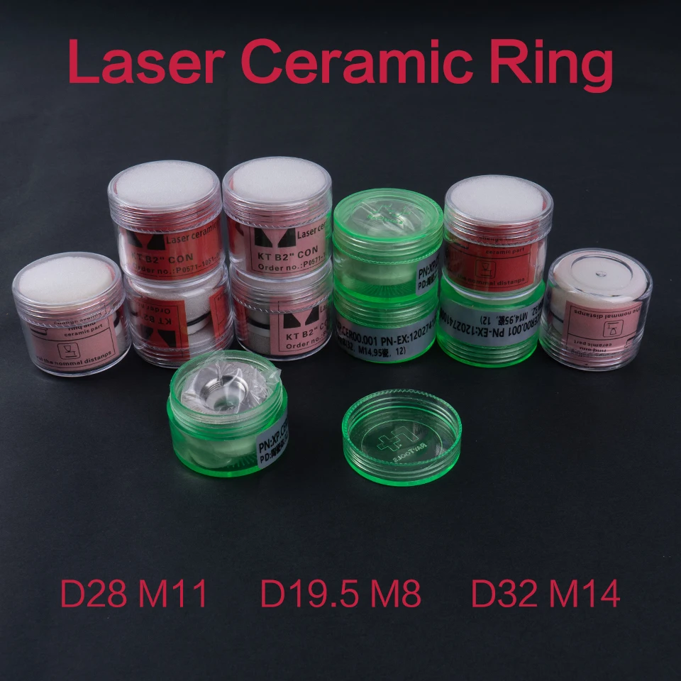 Laser Ceramic Holder Ring D28 M11 D19.5 M8 D32 M14 Precitec Raytools Fiber Head Parts   Light cutter BT230 240 BM110 BM114