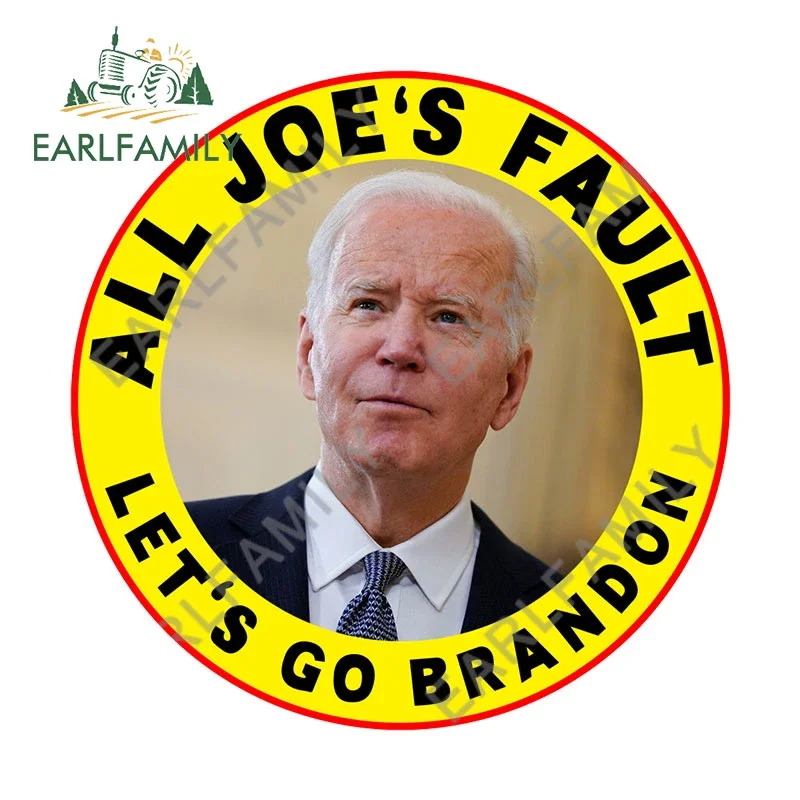 

EARLFAMILY 13 см x 13 см для Lets Go Brandon Biden RV наклейки на автомобиль мотоцикл автомобильные аксессуары наклейка виниловая забавная наклейка с граффити