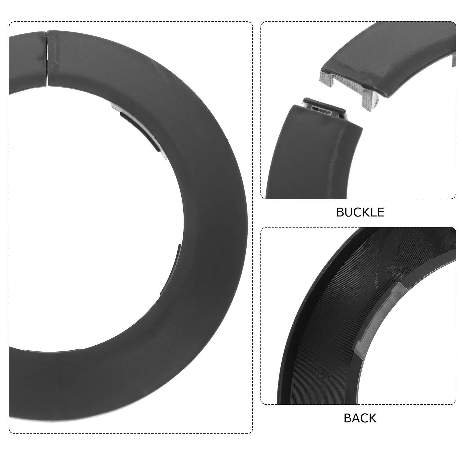 10Pcs Pipe Decorative Cover Collar Reusable Plastic Escutcheon Plates for Plumbing Water Gas Faucet Radiator Wall Installation