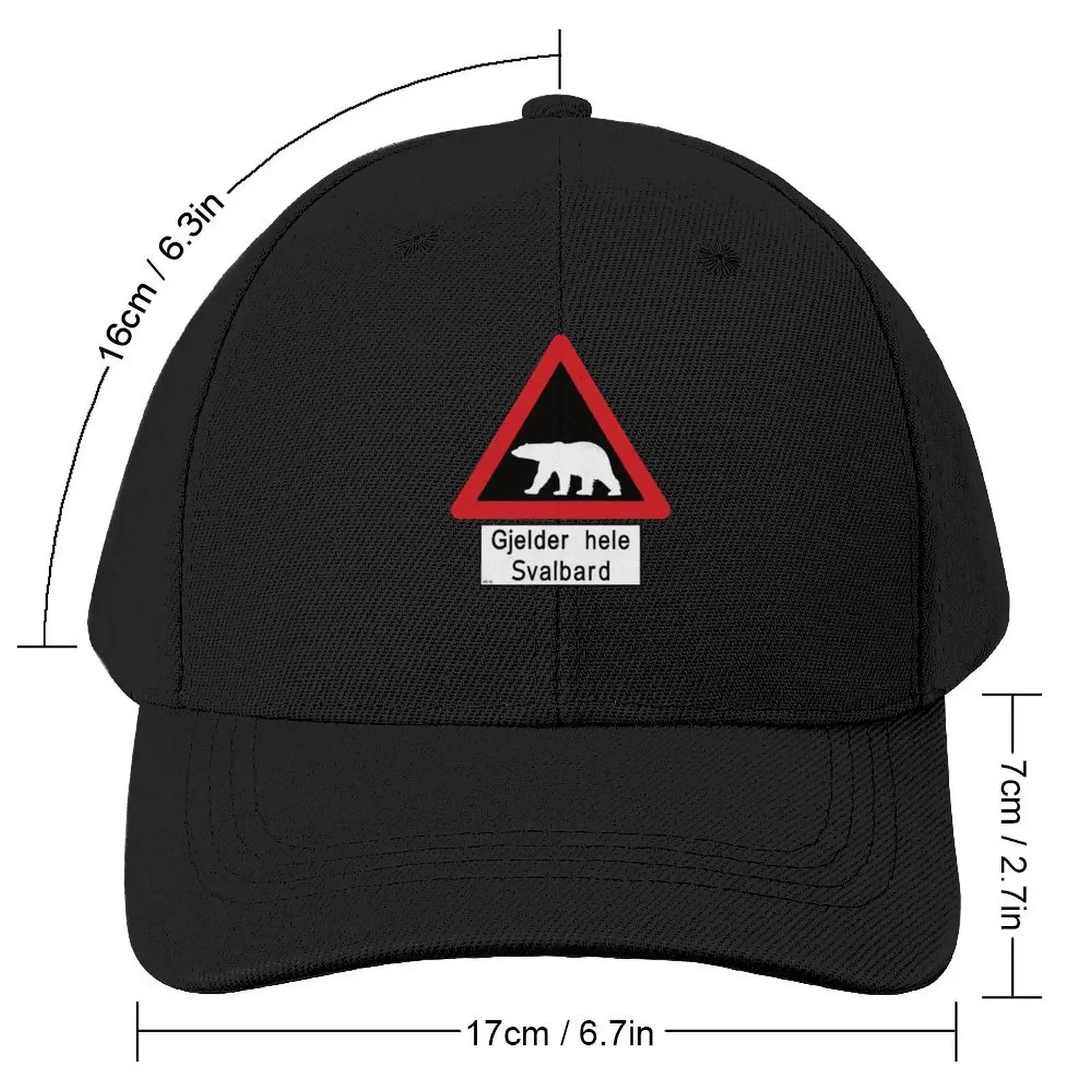 Beware of Polar Bears Sign - Svalbard Norway - Gjelder hele Svalbard Baseball Cap Cosplay Luxury Brand Caps Women Men's