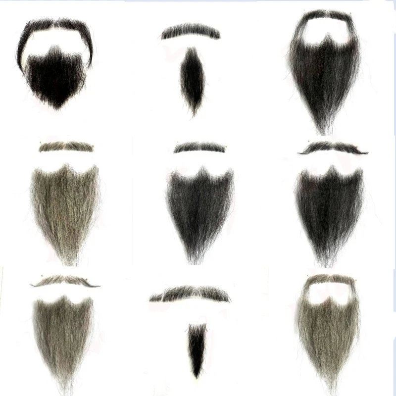 

Custom Made Anime Accessories Beard Brown Black White Whisker Movie Halloween Party Game Cosplay Props