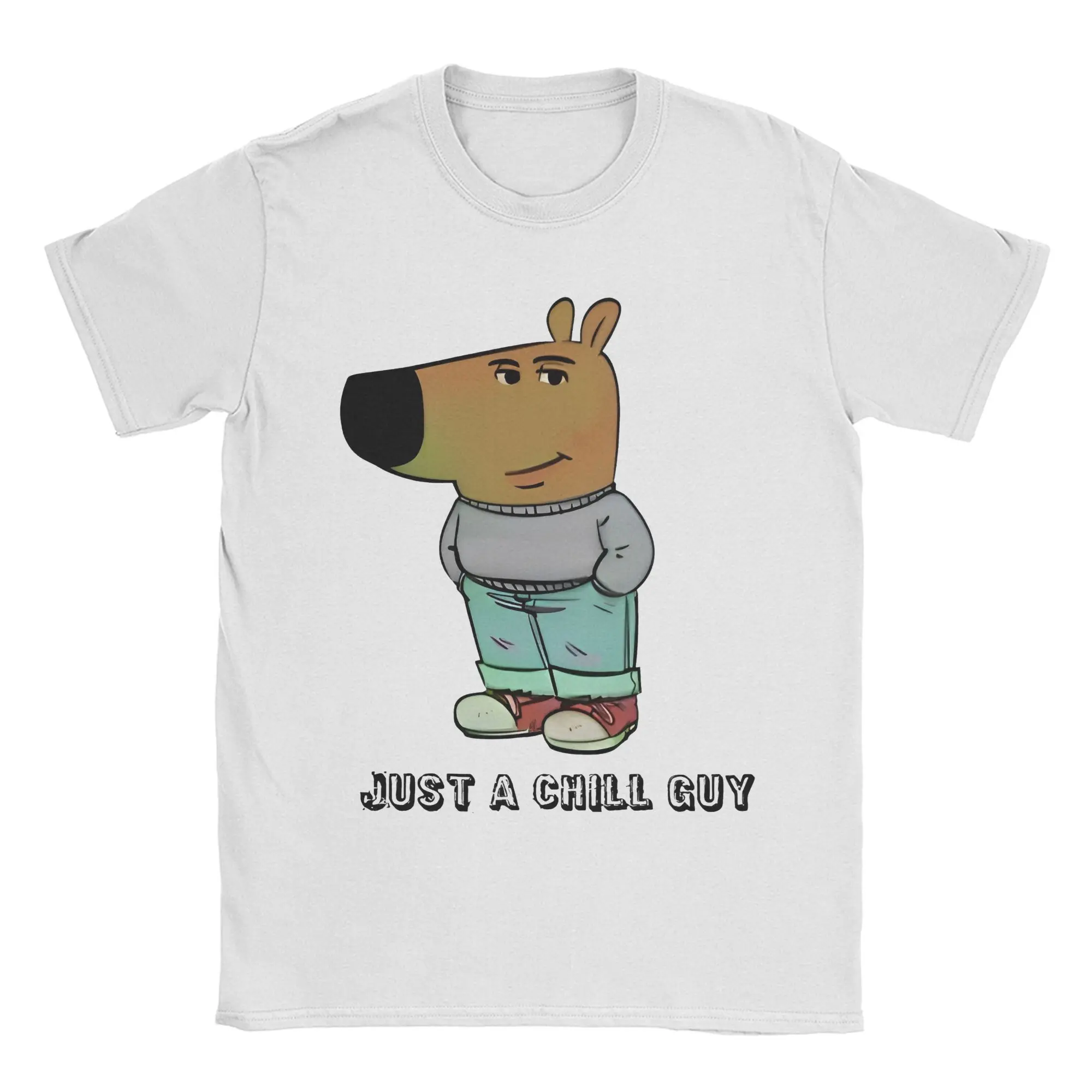 Harajuku I'm Lowkey Just A Chill Guy Tshirts Round Neck Short Sleeve Clothing I'm Lowkey Just A Chill Guy Cotton Tops