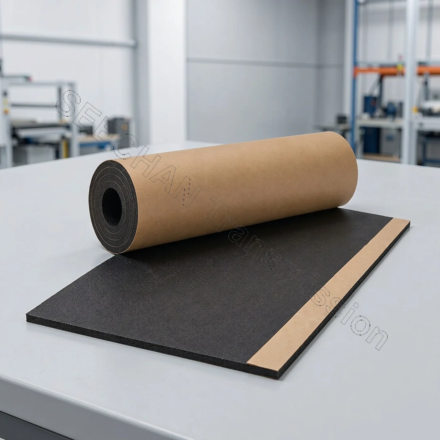 Self Adhesive Closed Cell Foam Roll 5 10 15 20mm Heat Insulation Sound Deadening Mat with Kraft Paper Backing