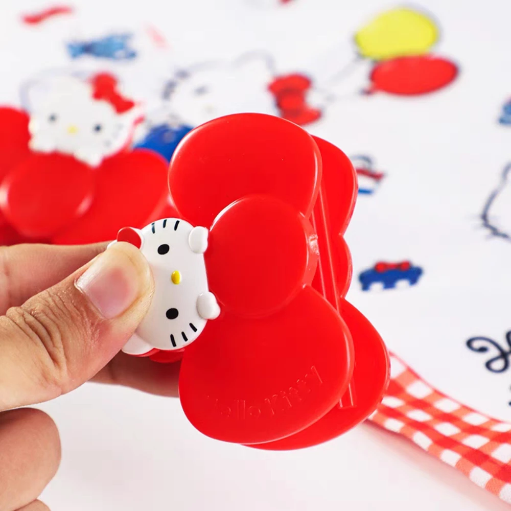 

2 шт. оригинальные зажимы для хранения Hello Kitty Sanrio Kt Cat, студенческие папки для файлов Kawaii, мультяшные зажимы для закусок, подарки на день рождения для девочек