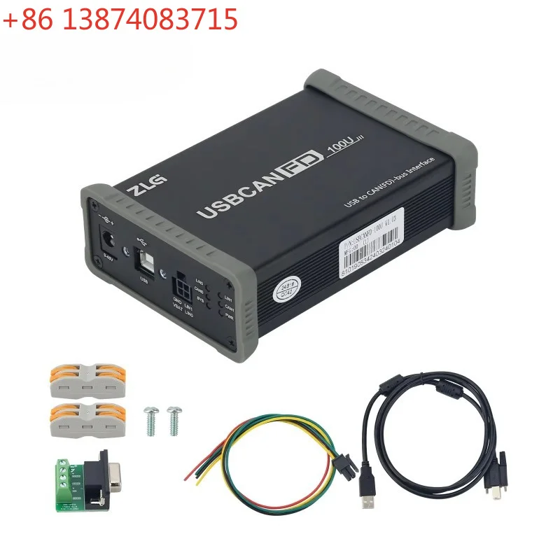 ZLG USBCANFD-100U Interface Card 2-Channel USB to CANFD Analyzer High Performance CANFD Converter