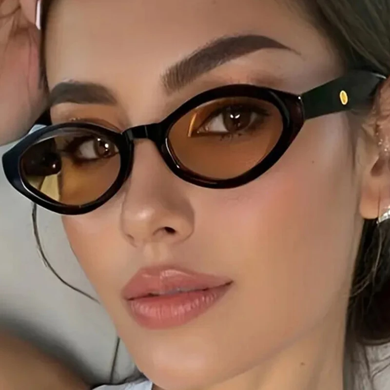 Vintage Kleine Rahmen Cat Eye Sonnenbrille Frauen Marke Designer Mode Goggle Freizeit Urlaub UV400 Sonnenschutz Sonnenbrillen