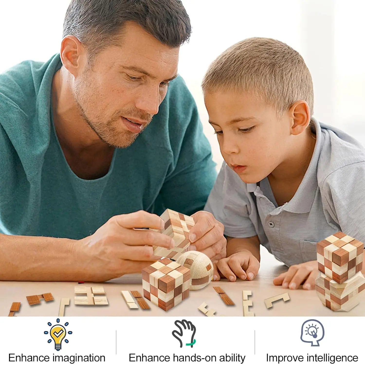 3-15PCS Lu Ban Lock… - image