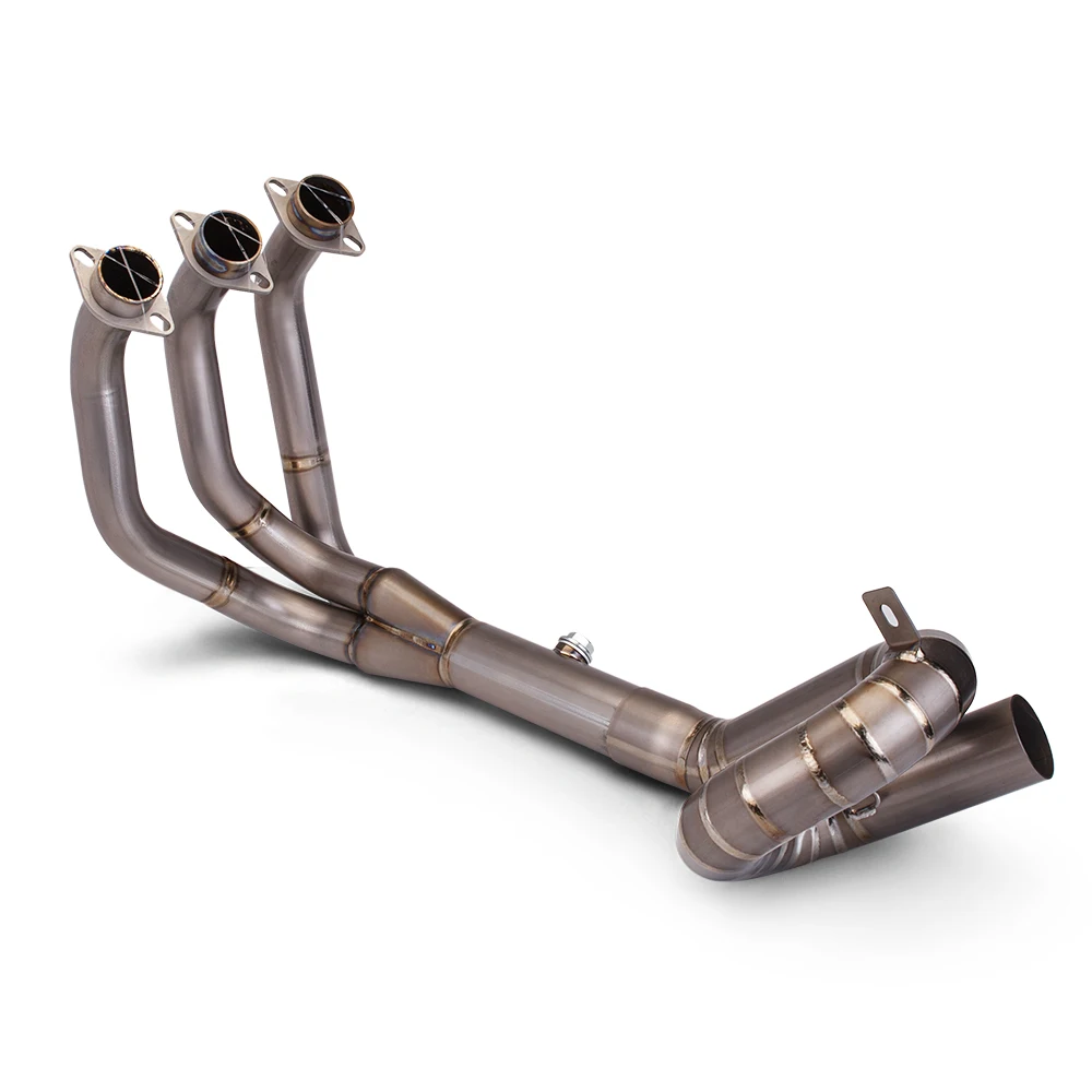 

STLF For MT09 FZ09 XSR900 2014-2020 Motorcycle Exhaust Modify Full Titanium Alloy Roundabout Header Tube 51MM Interface Escape