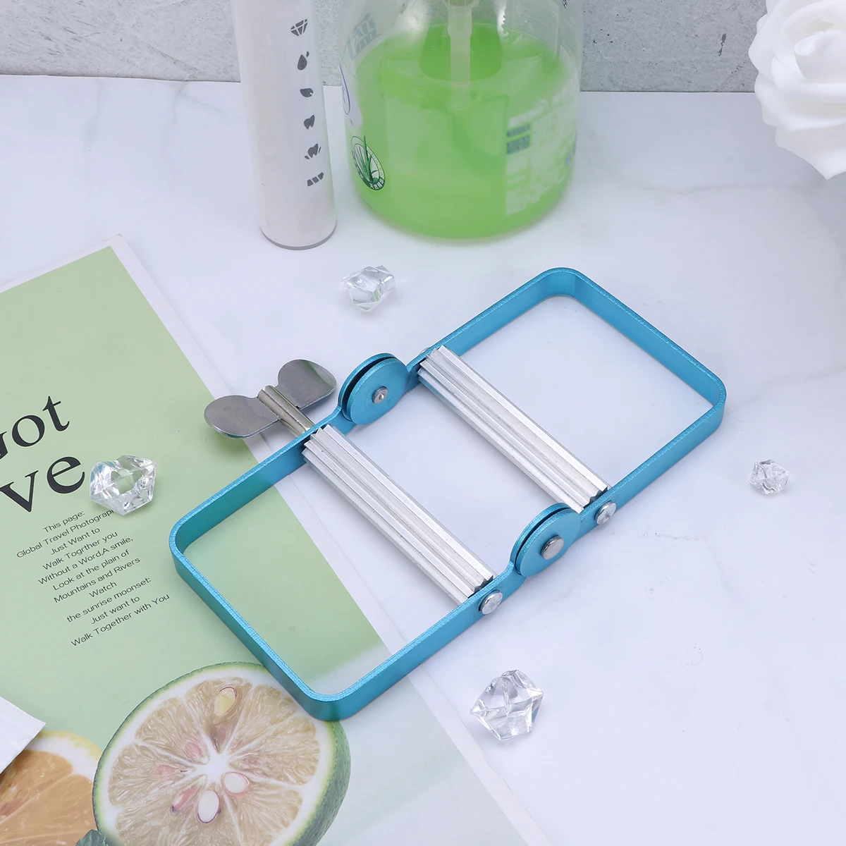 

Stainless Steel Efficient Tube Dispenser For Bathroom Kitchen Organizer Accessory Squeezer Toothpaste Extruder Tube Toothpaste