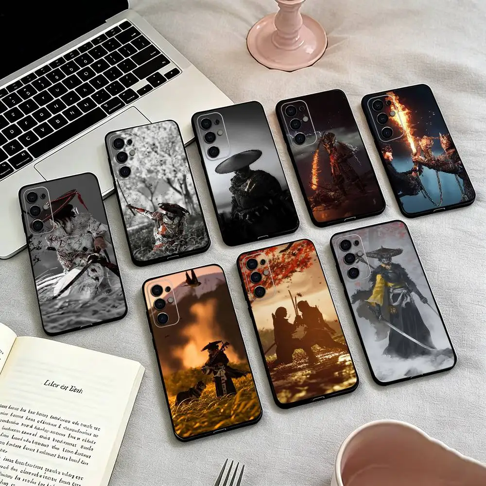 G-Ghost Of Yotei Games Phone Case For Samsung S25,S24,S21,S22,S23,S30,Ultra,S20,Plus,Fe,Soft Silicone Black Cover