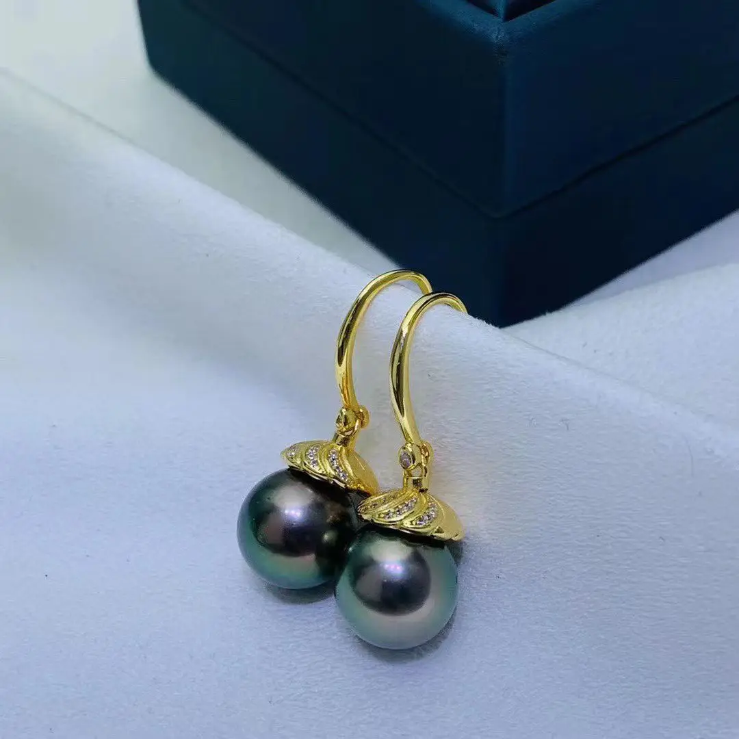 Wholesale S925 Sterling Silver Earrings Mount Findings Settings Base Mounting Parts Accessory for 11-12mm Pearls 5 pairs/lot