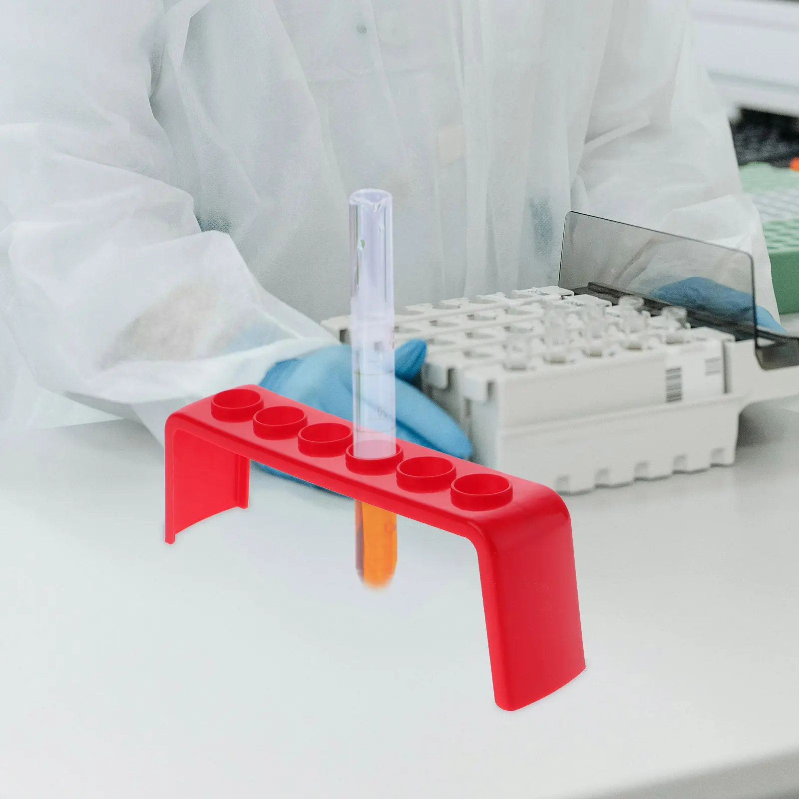 4Pcs Chemistry Lab Test Tube Rack Sturdy Science Education Holder for Classroom Labs Portable Efficient Test Tube Storage view 3