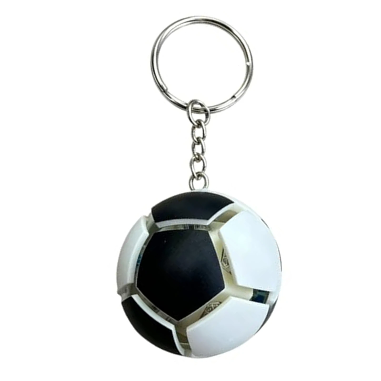 Soccer Clicker Fidget Keychain with Crisp Sound Football Keyboard Button Keyring for Sports Players Fans Team Party Favors