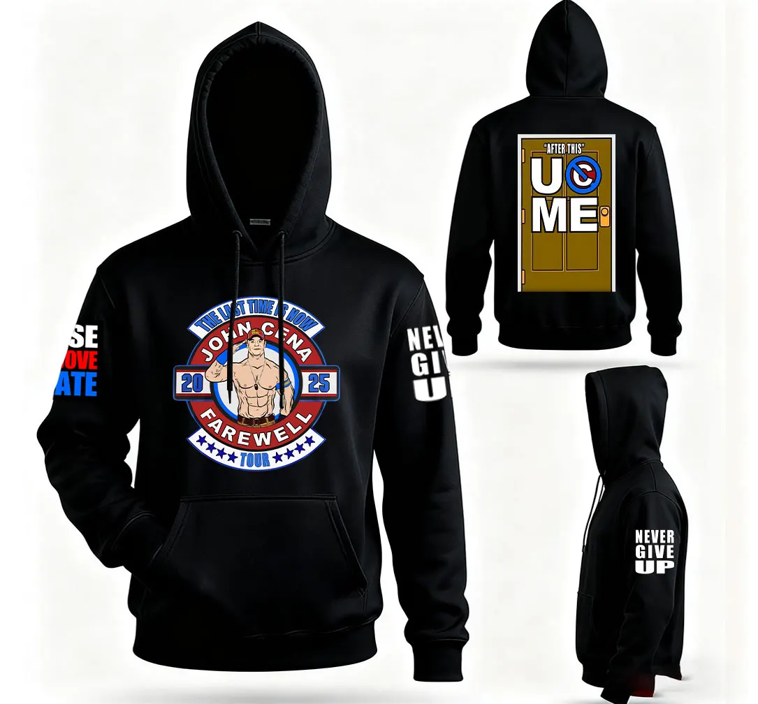 جون سينا الوقت الأخير هو الآن وداع 2025 جولة هوديي البلوز الذكور سوداديرا هومبر الحرارية هوديي مروحة تذكارية أفضل الهدايا #3