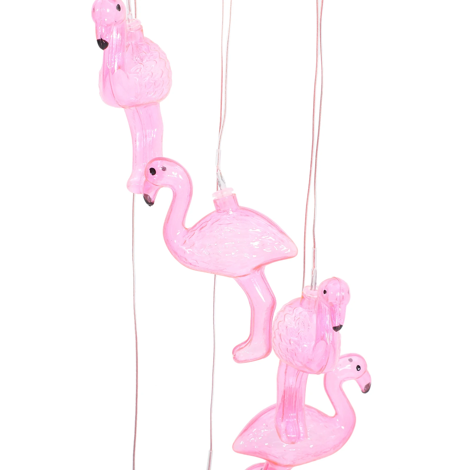 

Flamingo Decorative Solar Wind Chime Lamp Garden Solar Power Wind Chime Yard Hanging Warm Light Sensor Plastic Outdoor