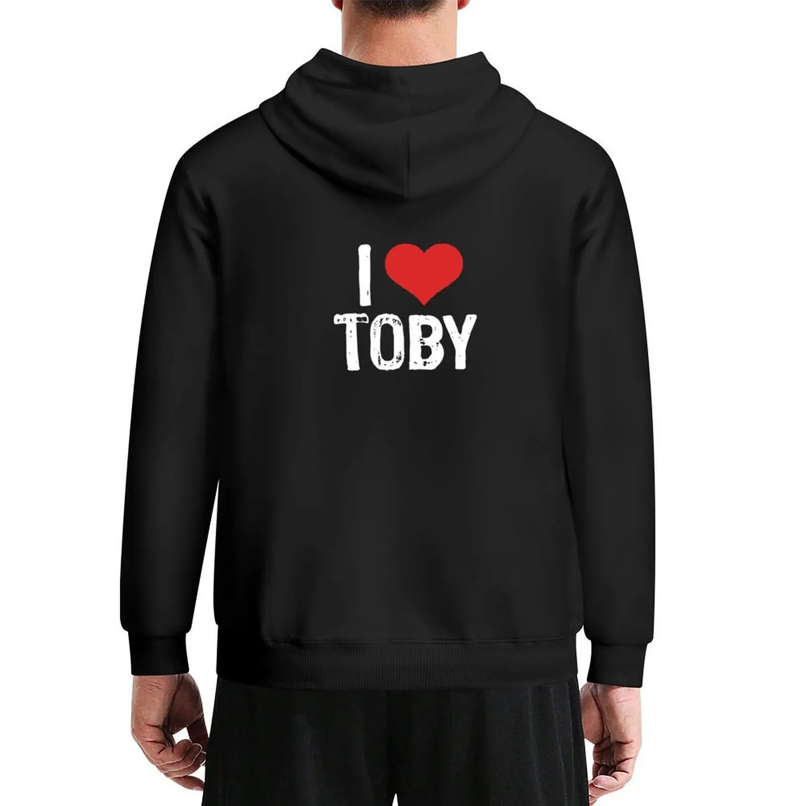 

I Love Toby Hoodie korean clothes graphic t shirts men autumn jacket men korean style clothes men's hoodies