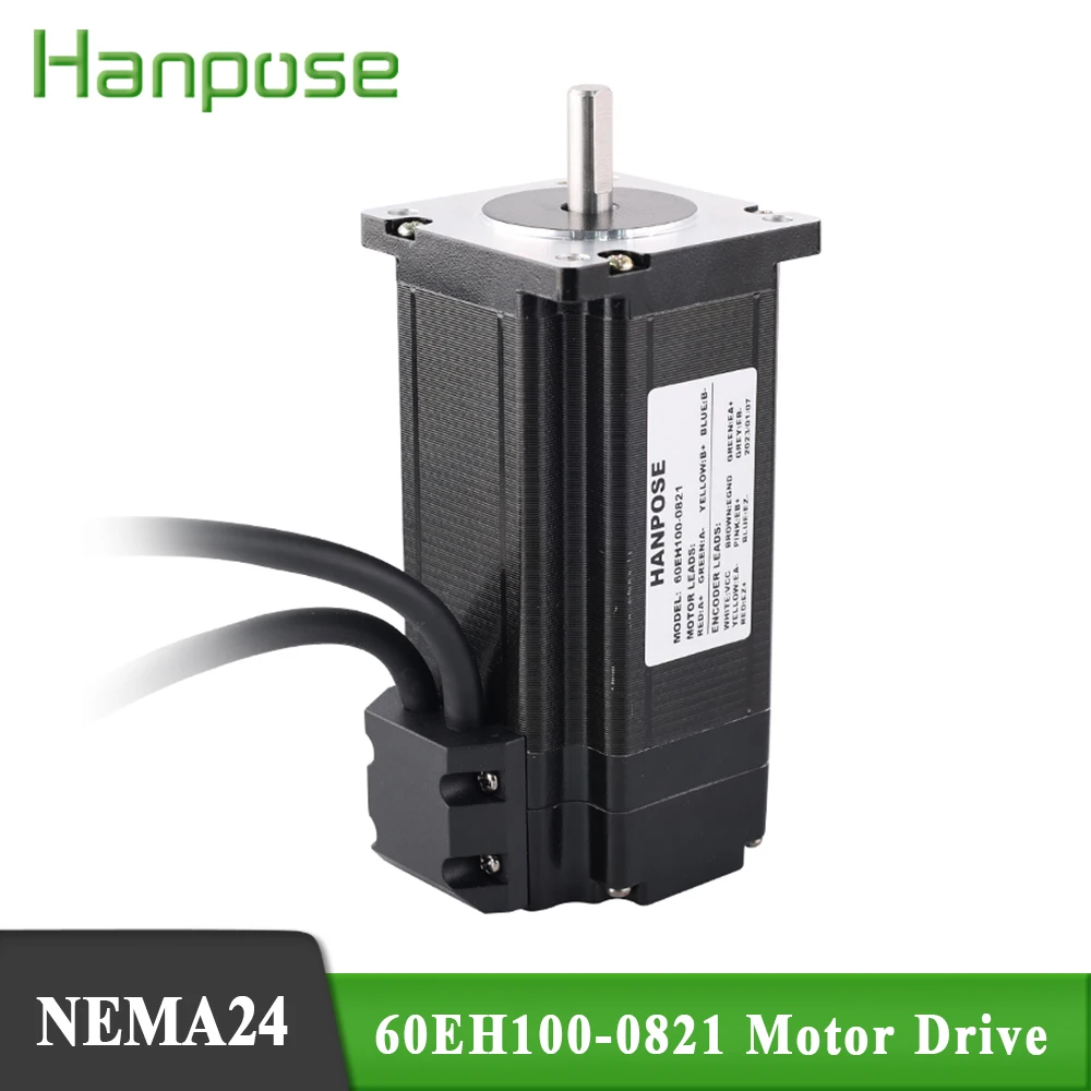 

Step-servo motor NEMA24 60EH100-821+CL57-BK CNCStepper Driver 4.0A 2.8N.m Hybrid Motor Controller Kit Closed Loop stepper motor