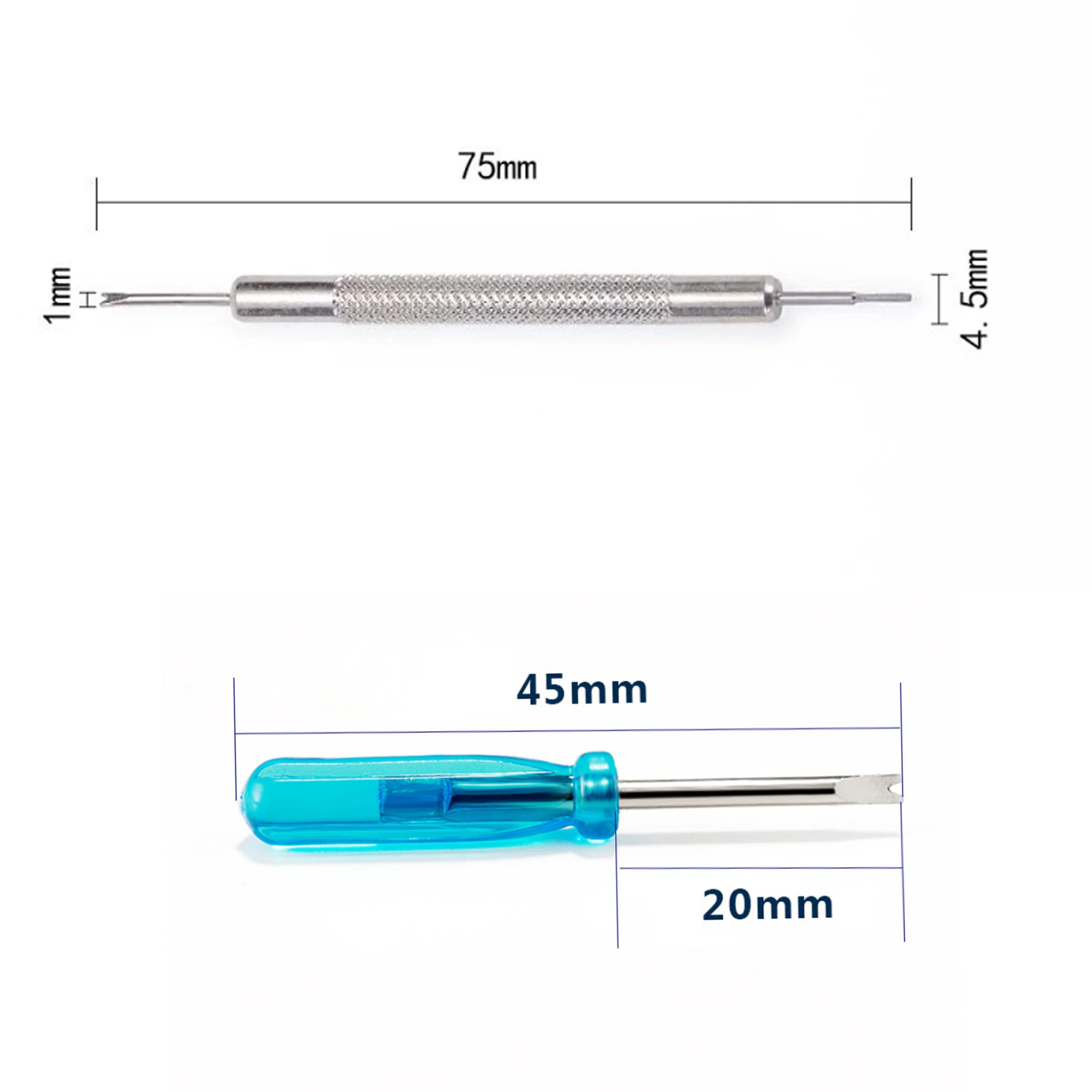 Blue Short Metal Watch Strap Repair Tool Replacement Spring Rod Connecting Pin Removal Tool