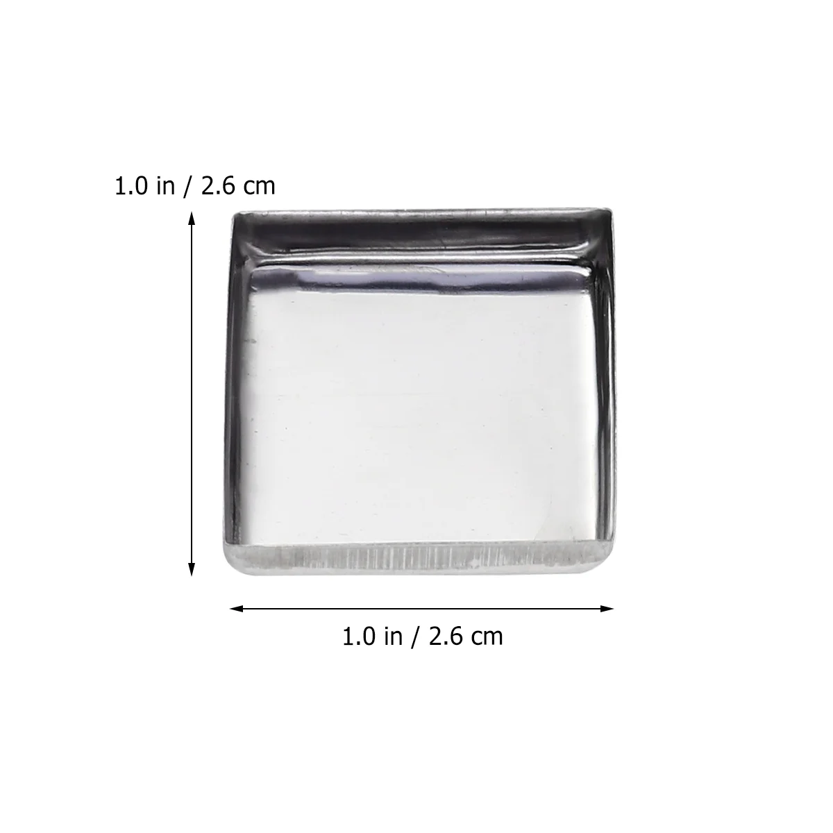 60PCS Empty Square Stainless Steel Pans for DIY Eyeshadow Blusher Pressed Powder Makeup Cosmetics pans for eyeshadow