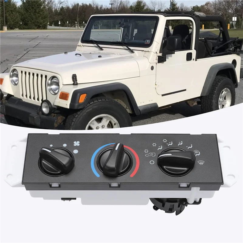 Strict 55037473AB HVAC A/C interruptor del Panel de Control del calentador para Jeep Wrangler TJ 1999-2004 interruptor del Motor del ventilador