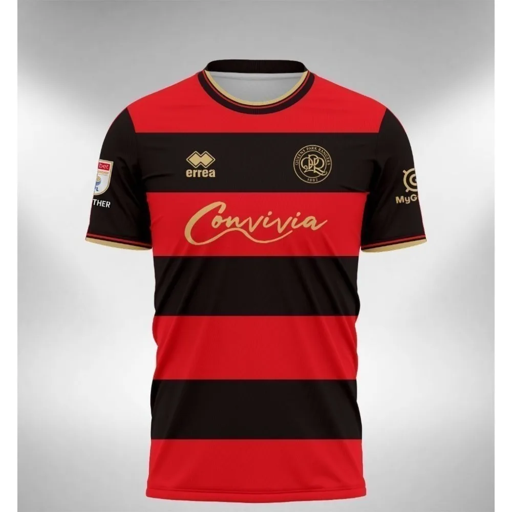 أزياء جيرسي 2024 Qpr كوينز بارك رينجرز المنزل بعيدا التسامي التي شيرت جيرسي كرة القدم فضفاضة ومريحة