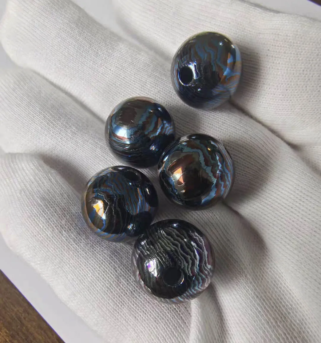 1 Piece 3 Color Zircon Damacus Ball Bead  for Bracelet  16mm