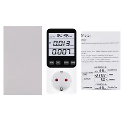 Multi Functional Large Screen Power Meter Digital Wattmeter Power Energy Meter Voltmeter Ammeter Consumption Monitor