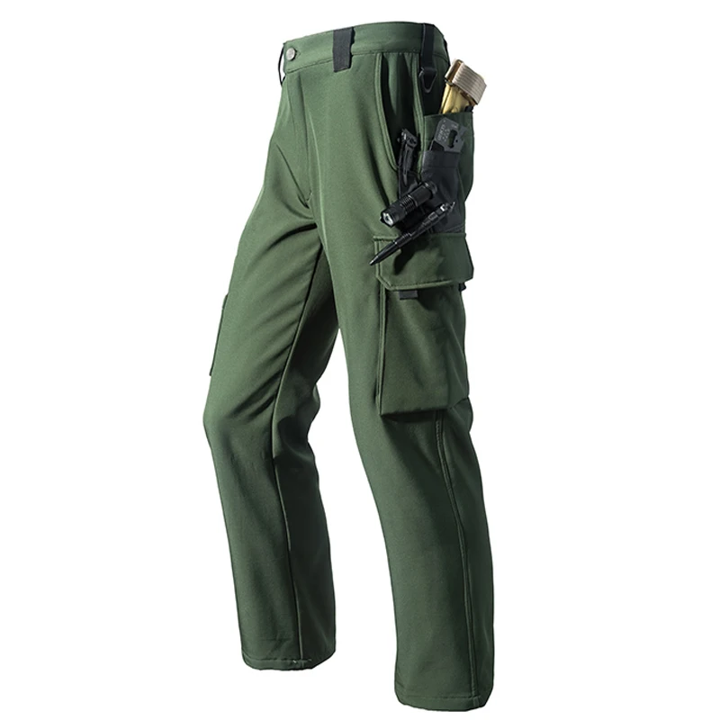 Herren City Gargo Winter Taktische Haifischhautjacken Wanderhose Angeln Klettern Trekking Lässige Jagd Campinghose M-5XL – Detail 15