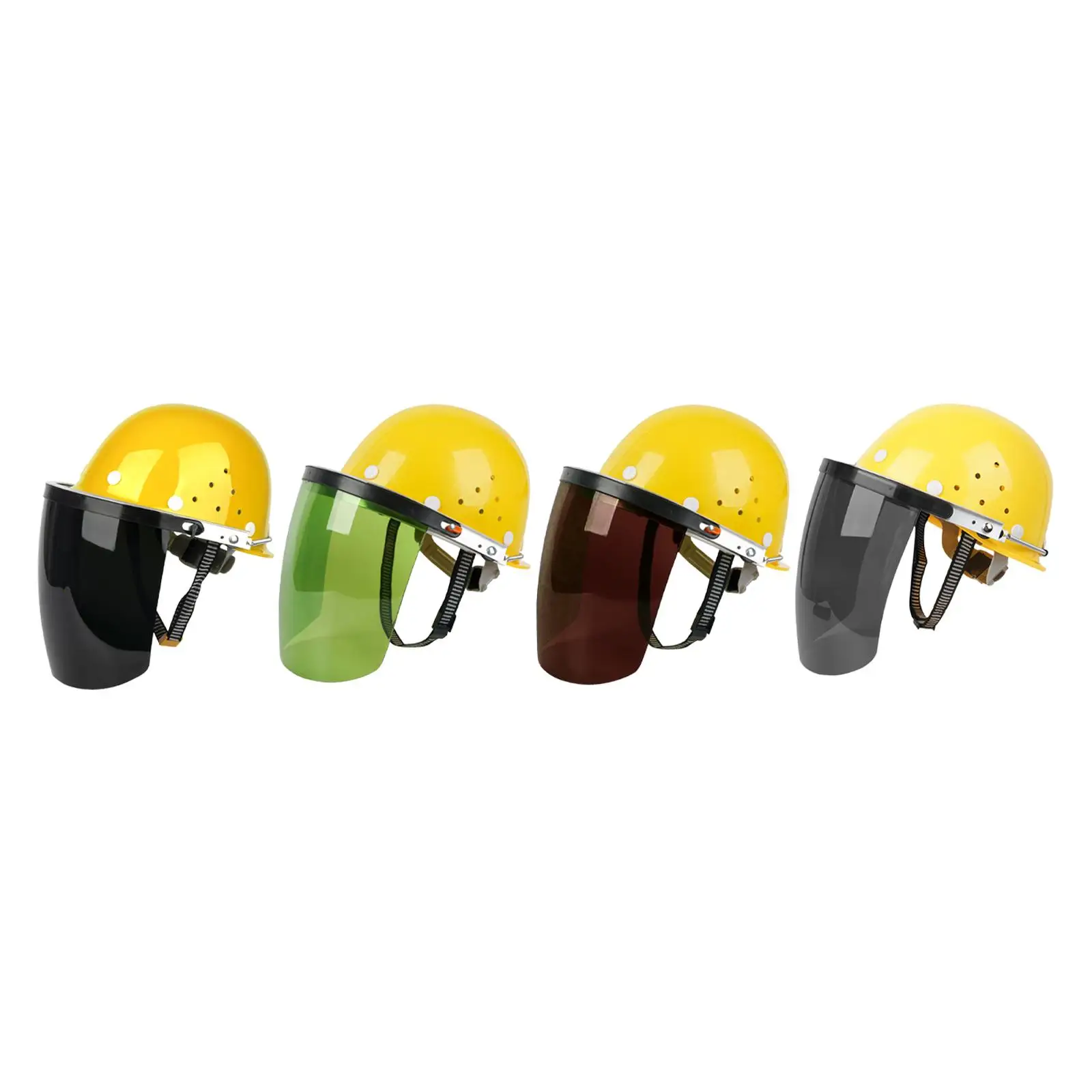 

Face Shield with Helmet Versatile Lightweight Impact Resistant Welding Mask for Mining Forestry Cooking Metal Casting Gardening