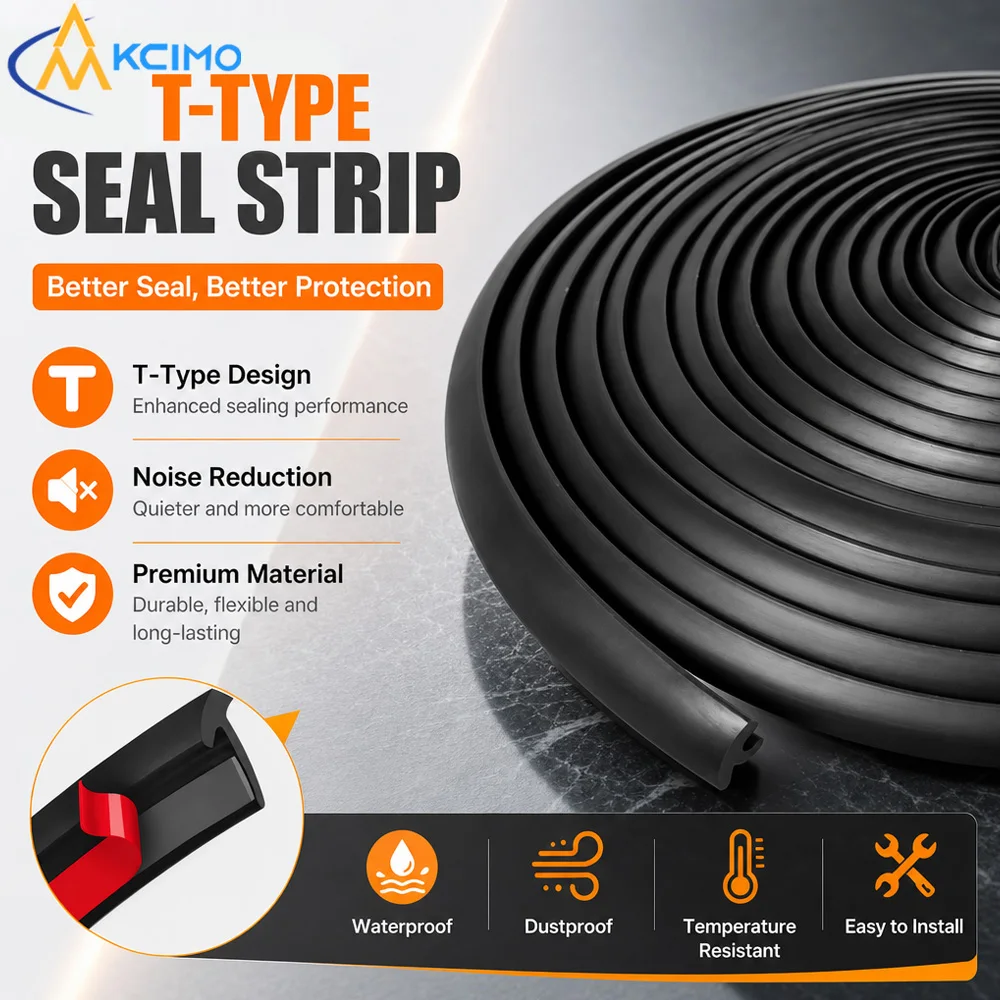 Slanted T-Type Car Rubber Seal Strip 2/5M Weatherstrip Edge Trim Gap Sealing Strip For Wheel Arch Fender Bumper Protection Parts