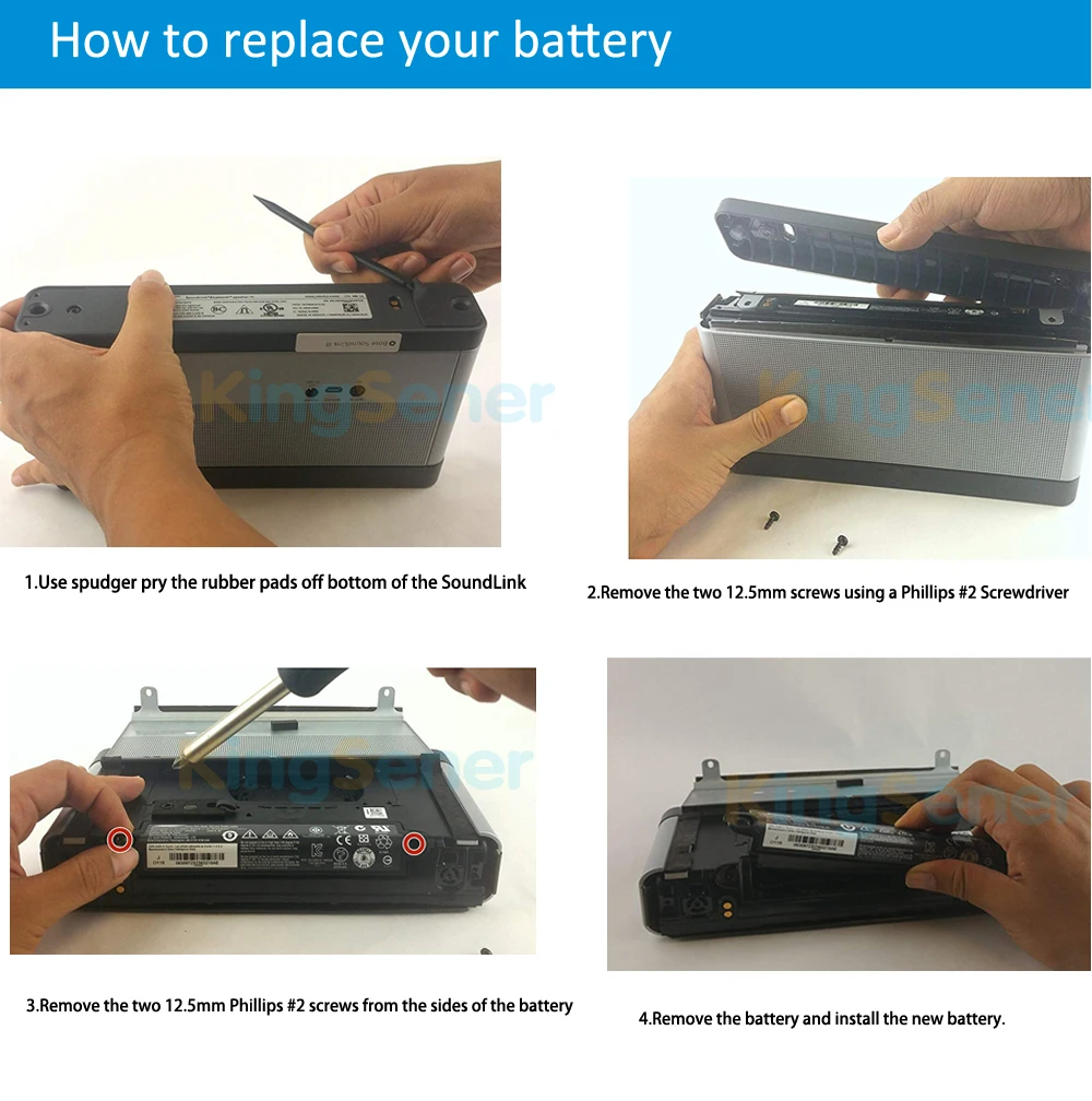 KingSener 359498   Batterij voor Bose SoundLink III 330107 A 359495 330105 412540 414255   für Soundlink Bluetooth-Lautsprecher II 404600