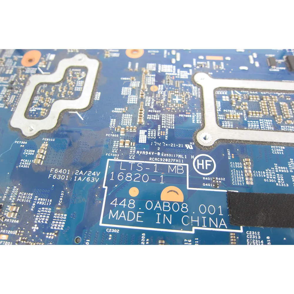 Imagem -03 - Placa-mãe Portátil para Lenovo Thinkpad Placa-mãe com I77600u Cpu Ddr4 Lts1 mb 16820-1 448.0ab08.0011 01er431 T570 Mainboard