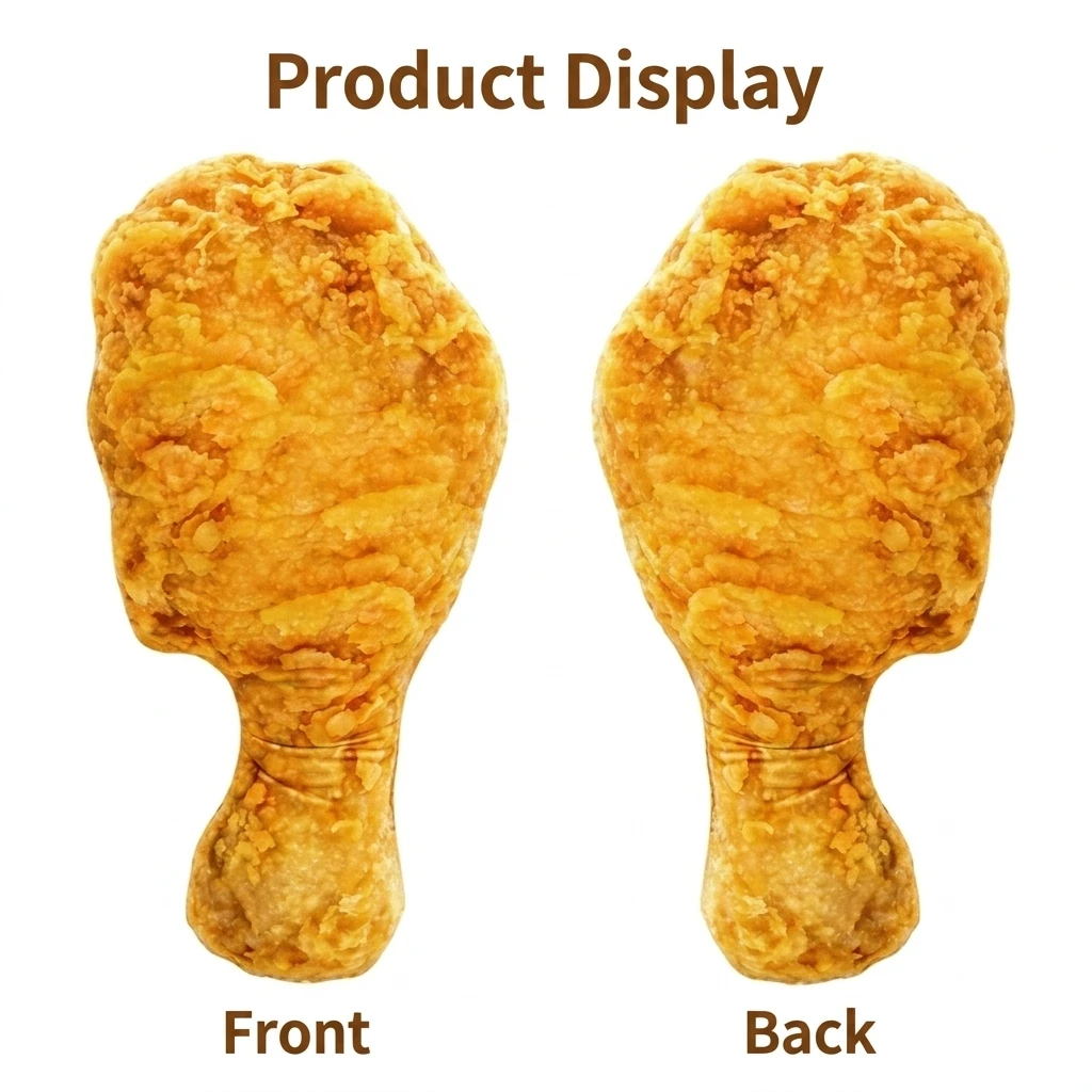 Creative 3D Simulation Fried Chicken Leg Plush Pillow Cushion Irregular Stuffed Throw Pillow Home Decor Gift Sofa Bed Home