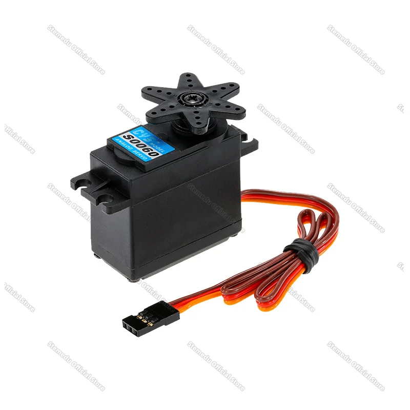 เซอร์โวโลหะ CYS S0060 6 กก. แบบอนาล็อก แรงบิดสูง กันน้ำ สำหรับรถบังคับวิทยุสเกล 1/10 Axial SCX10 รถแข่งบังคับวิทยุ หุ่นยนต์ (1/2/4 ชิ้น)