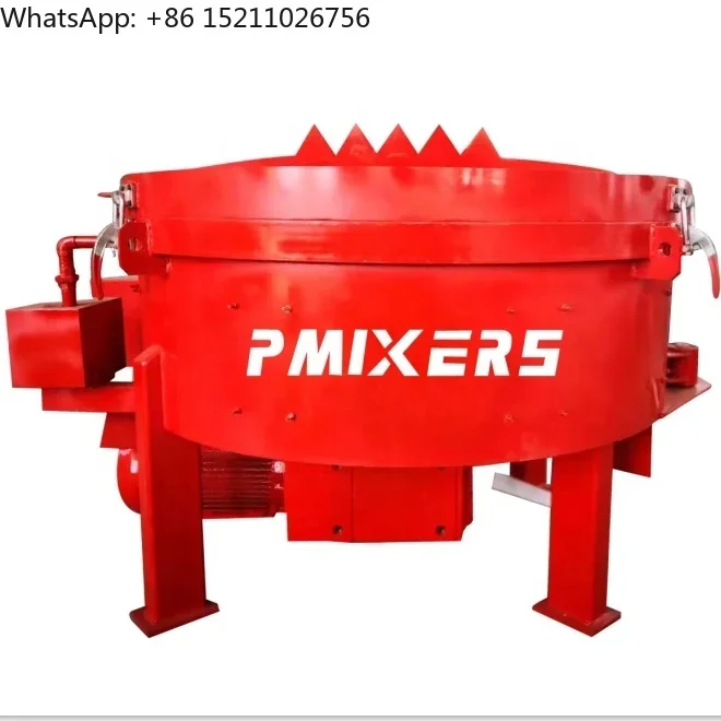 Refractory site use mobile mortar pan mixer electric motor concrete cement mixer