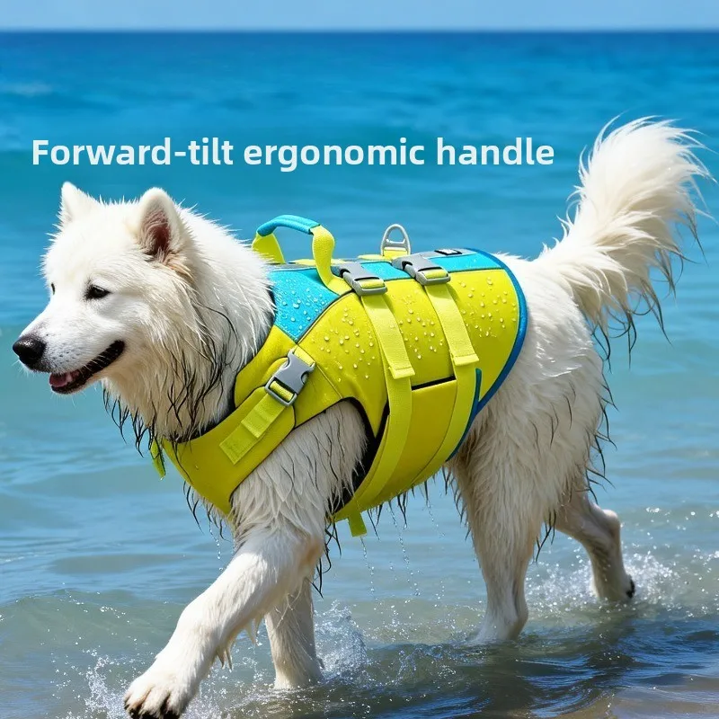 High Buoyancy Pet Life Jacket for Dogs Swim Vest for Golden Bulldog Border Large Dog Flotation Suit Pool Beach Dog Safety Gear