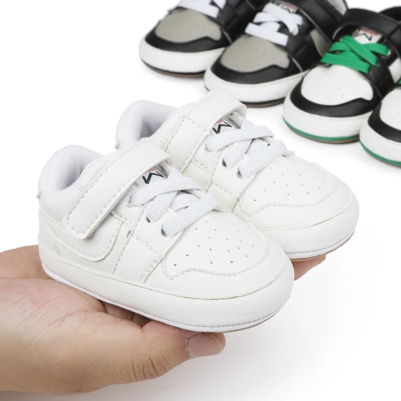 Chaussures décontractées en toile de coton pour bébés garçons, semelle souple, chaussures de marche pour nouveau-nés et tout-petits