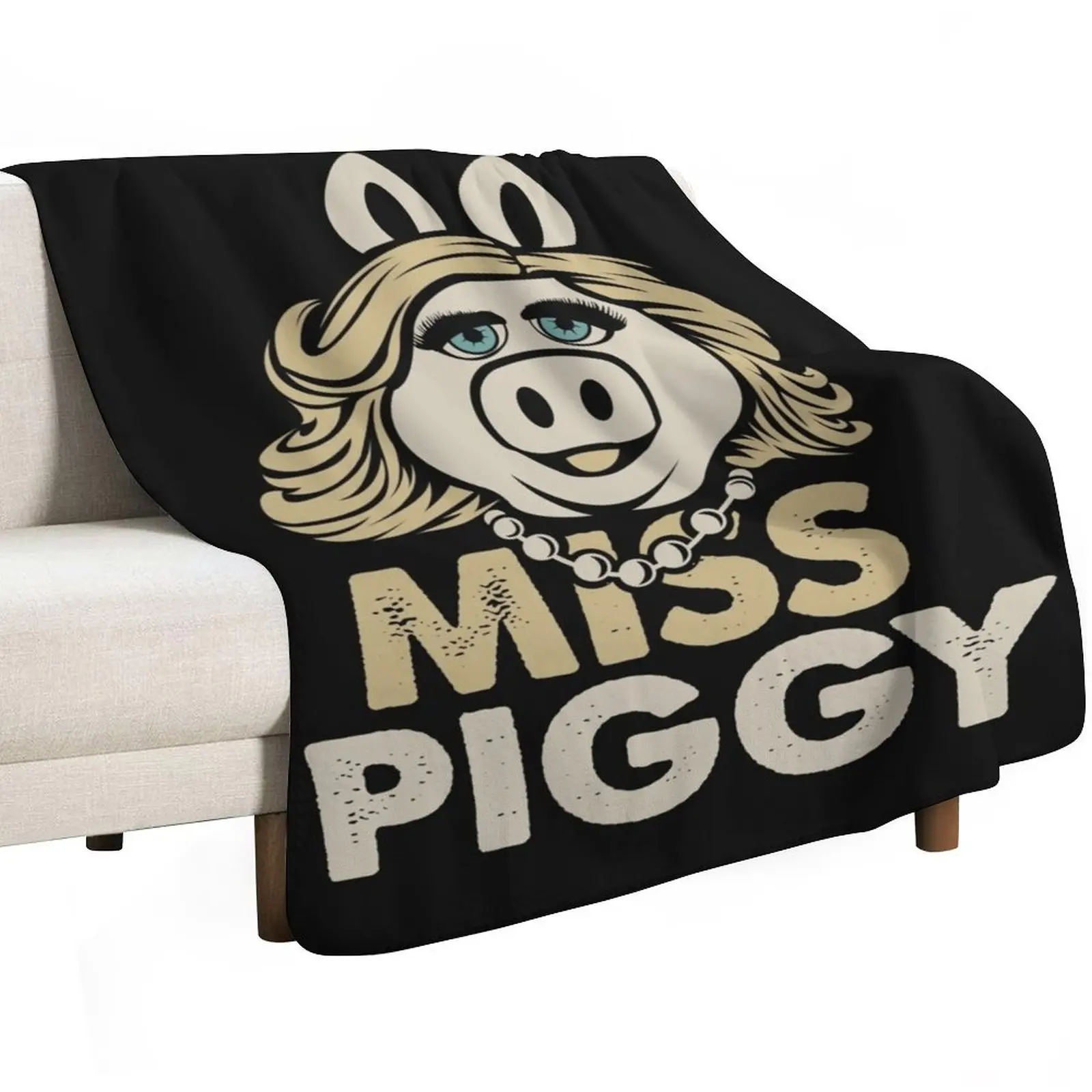 Miss Piggy Throw Blanket Furrys Comforter for winter Kid'S Designers Personalized Gift Blankets