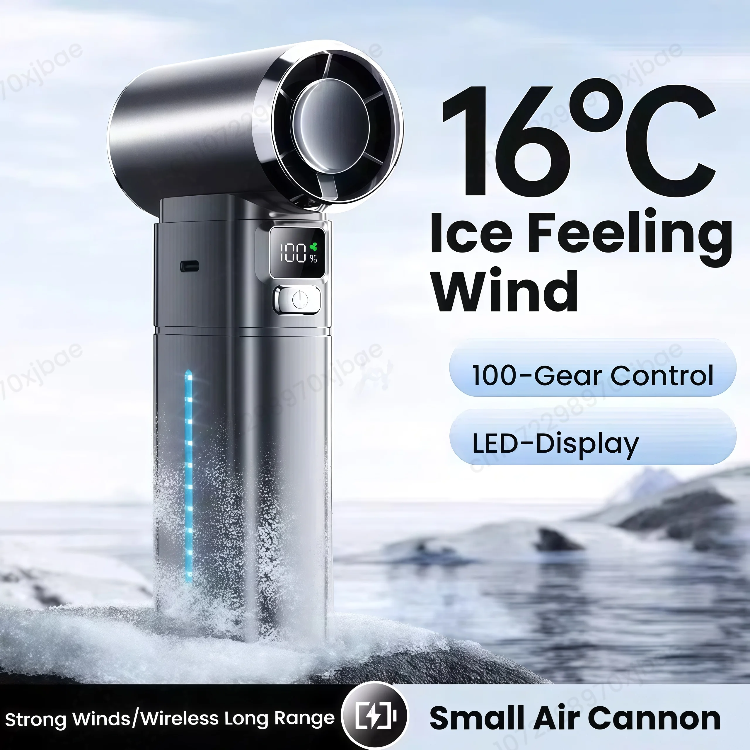 

Портативный пылесборник 450000 об/мин, 100-ступенчатый высокоскоростной электрический мини-струйный вентилятор, светодиодный дисплей, маленькая воздушная пушка, перезаряжаемый пневматический пистолет