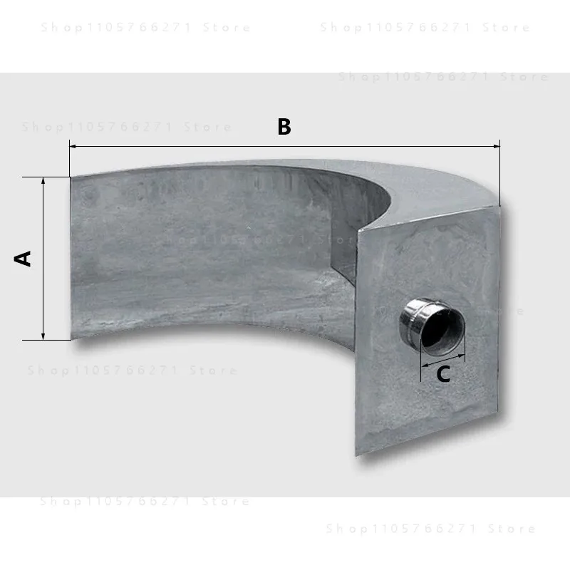 Spa 304 stainless steel arc hook nozzle swimming pool arc hook spring water curtain