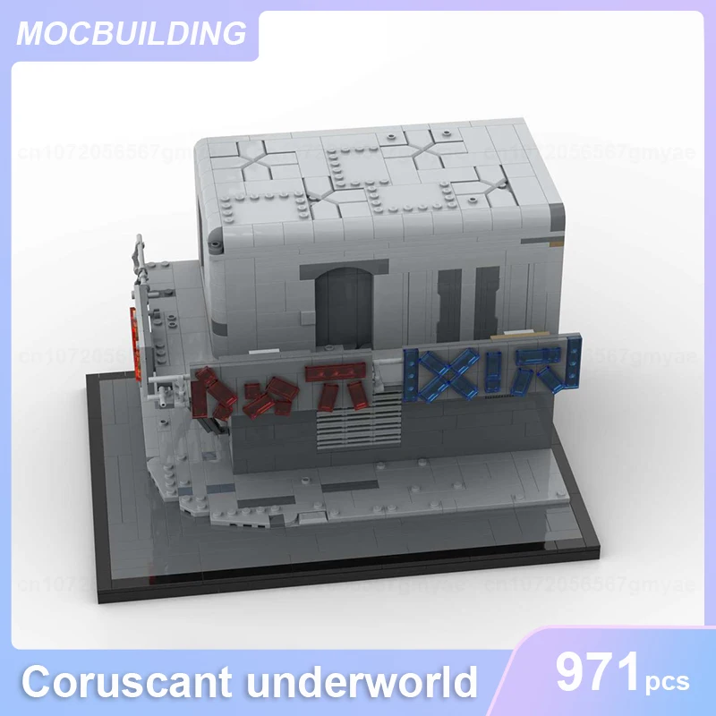 Coruscant Underworld Model MOC Building Blocks DIY Assemble Bricks Collection Display Architecture Creative Toys Gifts 971PCS