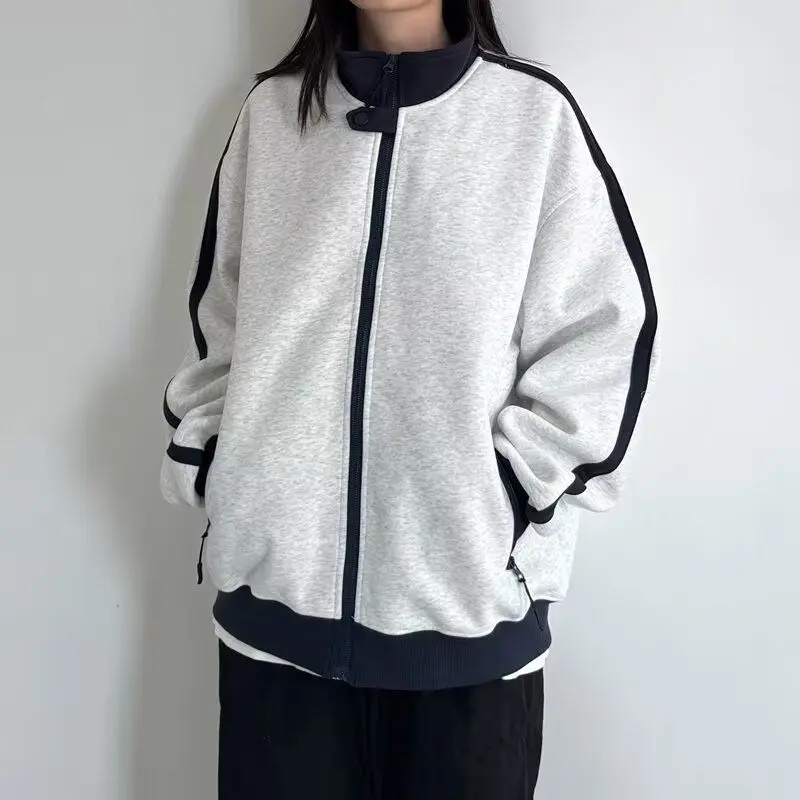 

Loose Men's Jaet 2024 Spring Autumn Sli Streetwear High Street Trendy Harajuku Korean Sle Casual Outerwear Coat