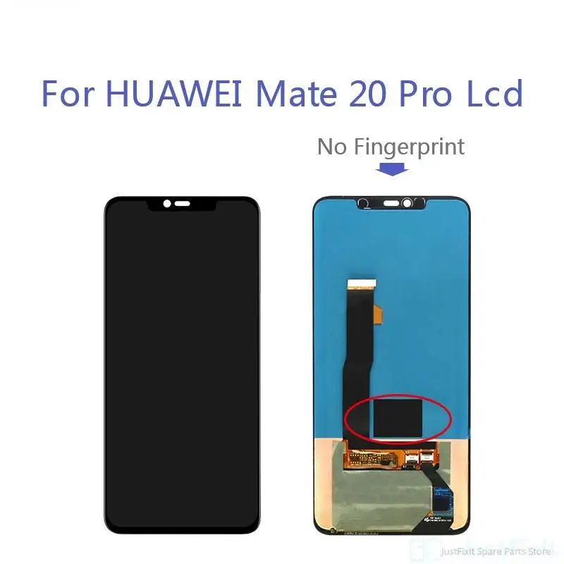 Оригинальный дефект Super AMOLED для Huawei Mate 20 PRO LCD Mate20 Pro ЖК-дисплей сенсорный дигитайзер сборка без отпечатков пальцев